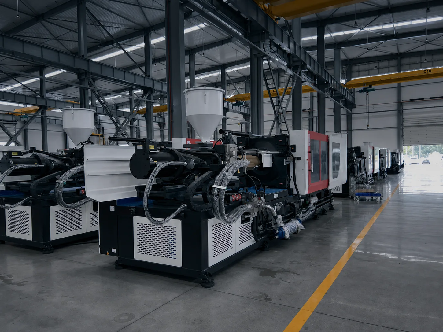 Injection units on the HWAMDA production line